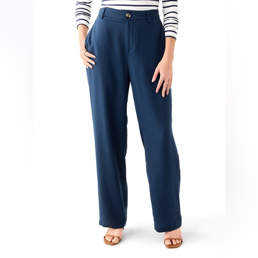 Wonderly High Rise, Wide Leg Deep Blue Trouser